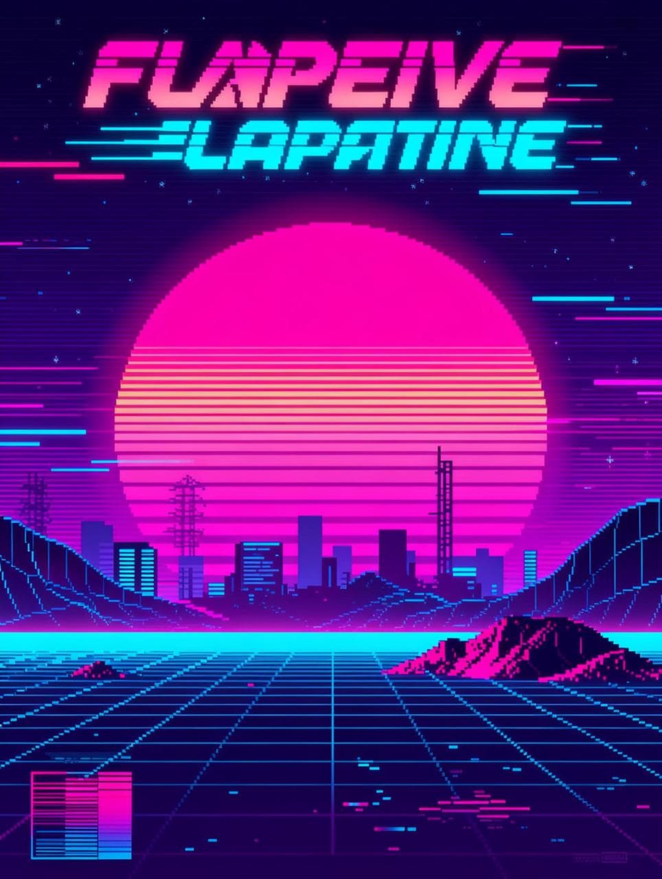 Vaporwave Poster Style