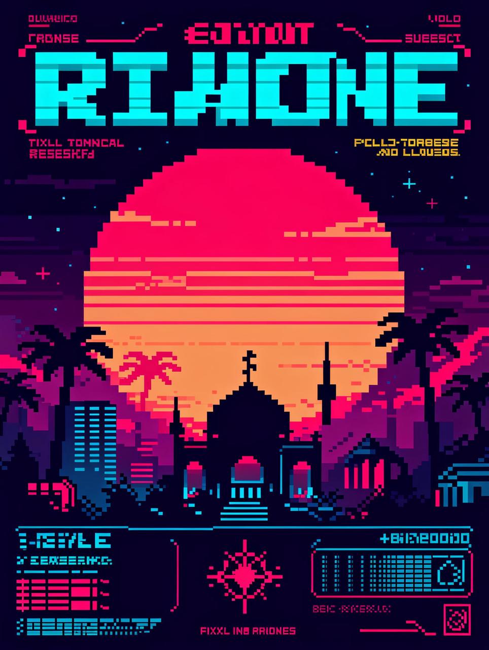 Vaporwave Poster Style-example-2